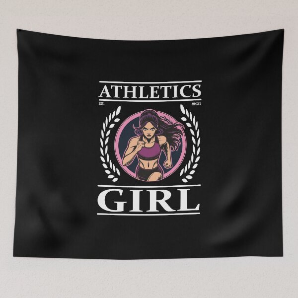 Item preview, Athletics Girl – Speed and Endurance designed and sold by RetroMaritalArt.