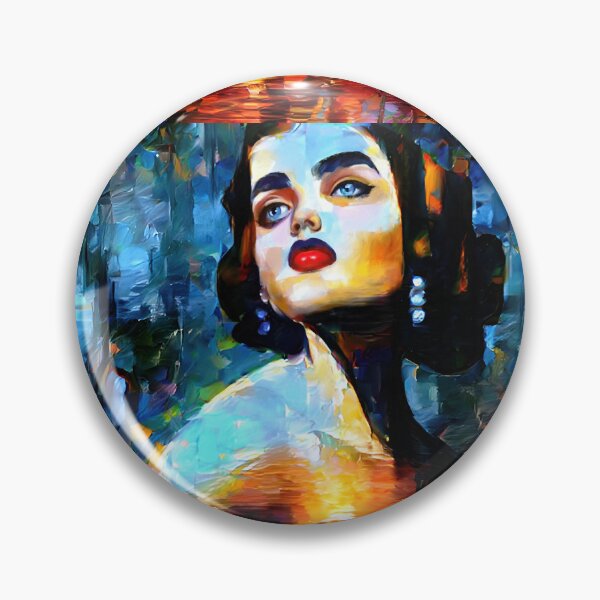 Item preview, Looking Back – Vibrant Mosaic-Style Portrait with Bold Colors designed and sold by dabblerscorner.