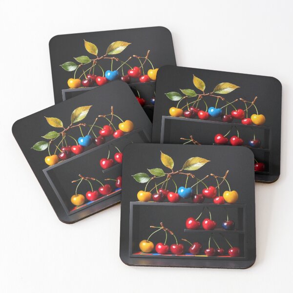 Item preview, Still life colorful cherries designed and sold by Talpha.