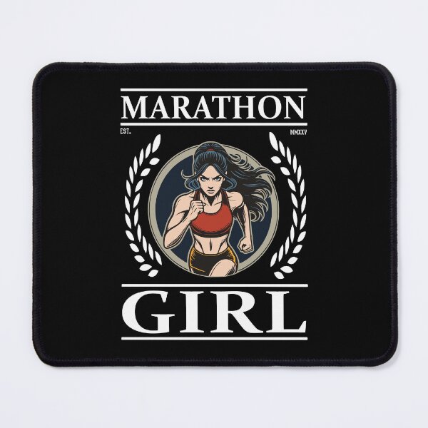 Item preview, Marathon Girl – Running is Freedom designed and sold by RetroMaritalArt.