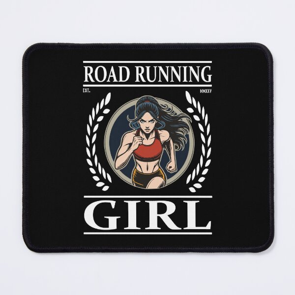 Item preview, Road Running Girl – Freedom on the Road designed and sold by RetroMaritalArt.
