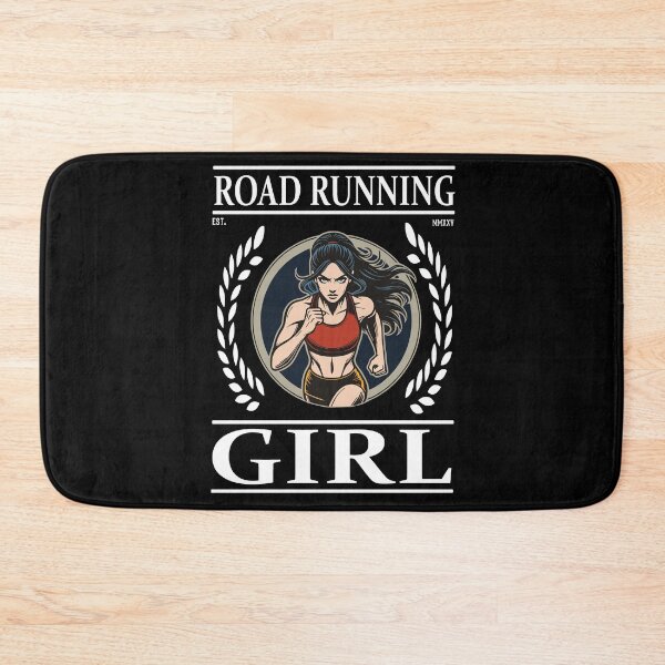 Item preview, Road Running Girl – Freedom on the Road designed and sold by RetroMaritalArt.