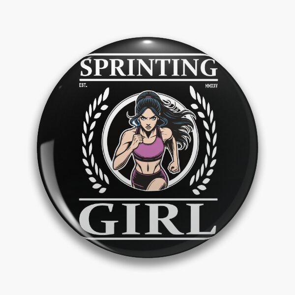 Item preview, Sprinting Girl – Speed is her strength designed and sold by RetroMaritalArt.