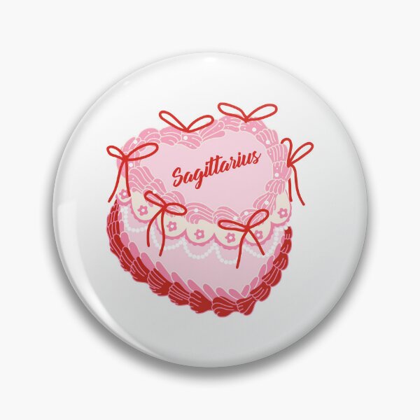 Item preview, Sagittarius heart shaped cake. Zodiac cake. Cake with bows. designed and sold by CoCoArt-Ua.