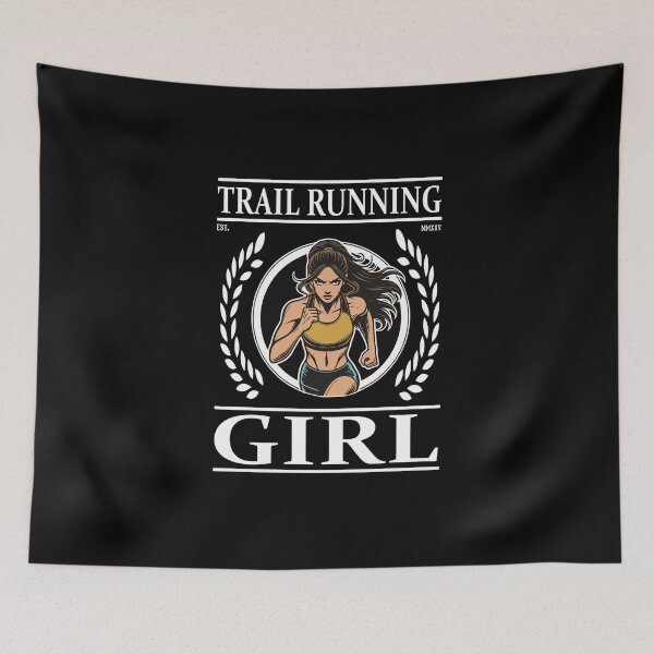 Item preview, Trail Running Girl – The Natural Runner designed and sold by RetroMaritalArt.