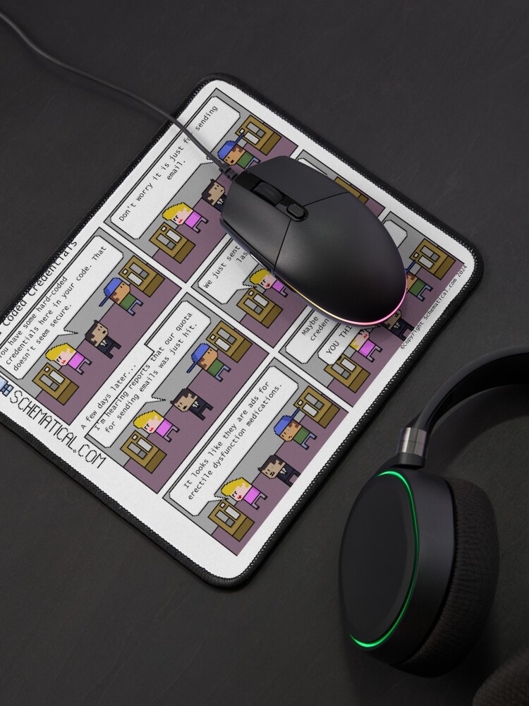 Thumbnail 4 of 5, Mouse Pad, Hard Coded Credentials designed and sold by schematical.