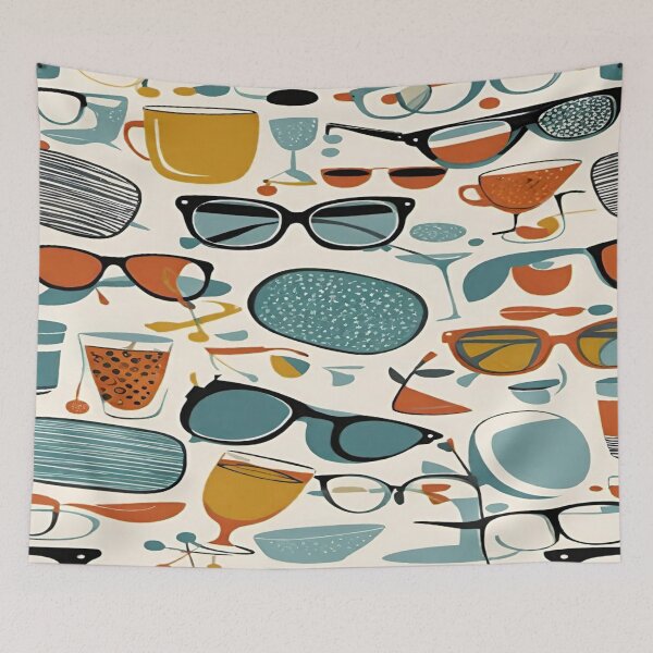 Item preview, Pattern different type of glasses. designed and sold by DaliaSabryTee.