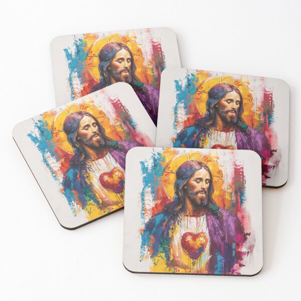 Item preview, JESUS COLORFUL PAINTING designed and sold by Juanesgo1026.