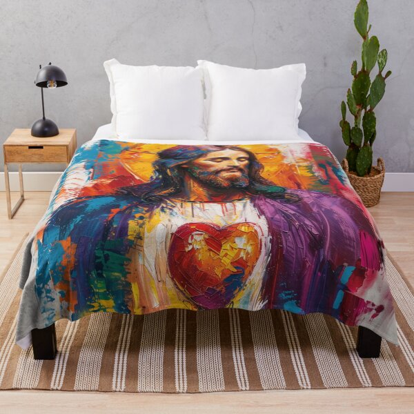 Item preview, JESUS COLORFUL PAINTING designed and sold by Juanesgo1026.