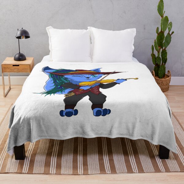 Item preview, Cute Blue Bard Cartoon Cat designed and sold by DrisT-Graphics.