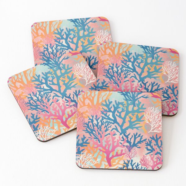 Item preview, Bright Tropical Coral Reef Pattern designed and sold by darkskydelights.