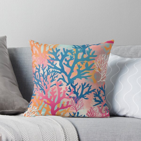 Item preview, Bright Tropical Coral Reef Pattern designed and sold by darkskydelights.