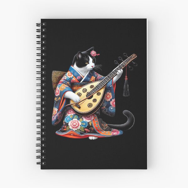 Item preview, Biwa Dreams, Cat Themes, Cat Playing Biwa designed and sold by Tiszert.