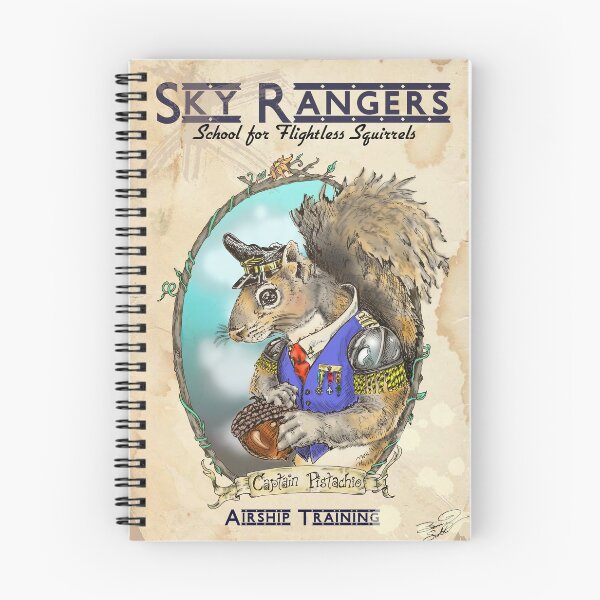 Item preview, Sky Rangers - School for Flightless Squirrels - Steampunk Airship Captain Pistachio, Squirrel Extraordinaire!  designed and sold by Bonnie Scott.