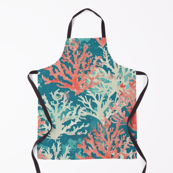 Item preview, Teal Coral Reef Pattern designed and sold by darkskydelights.