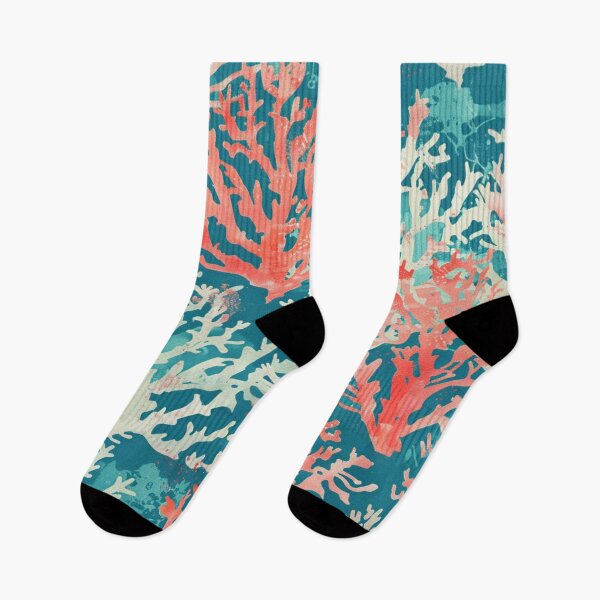 Item preview, Teal Coral Reef Pattern designed and sold by darkskydelights.