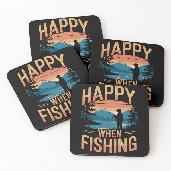 Item preview, Happy when fishing designed and sold by VariousGoodies.