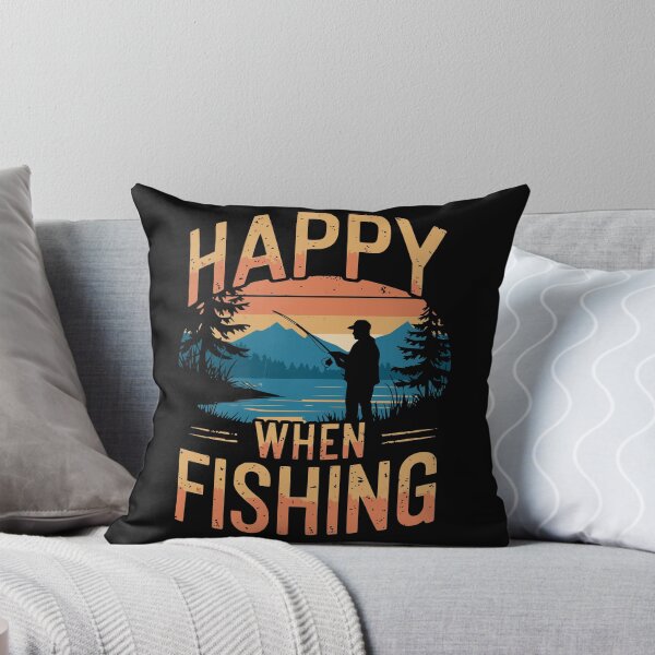 Item preview, Happy when fishing designed and sold by VariousGoodies.