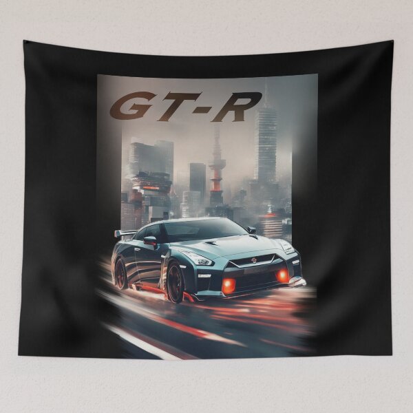 Item preview, Nissan GT-R R35 & Skyline R34 Poster – JDM Legends Wall Art for Car Enthusiasts designed and sold by CederWoods.