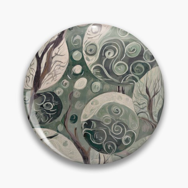 Item preview, Swirls of Green with Trees designed and sold by Bonnie Gardiner.