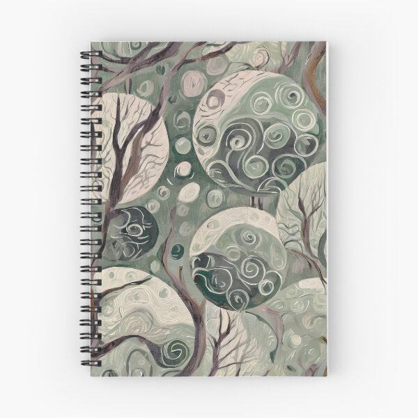 Item preview, Swirls of Green with Trees designed and sold by Bonnie Gardiner.