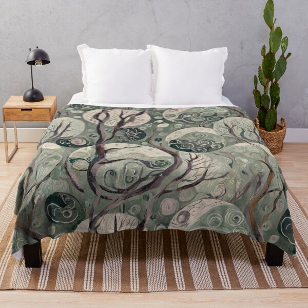 Item preview, Swirls of Green with Trees designed and sold by Bonnie Gardiner.
