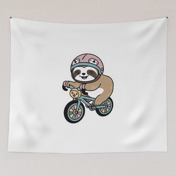 Item preview, Funny Cute Cycling Sloth for Bike Lovers Kids designed and sold by Laugh-Lines.