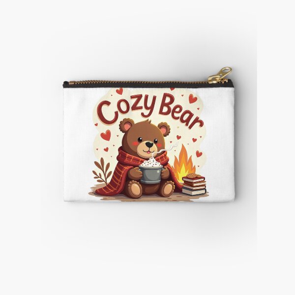 Item preview, Cozy Bear by the Campfire with Hot Cocoa designed and sold by Bulwshop.
