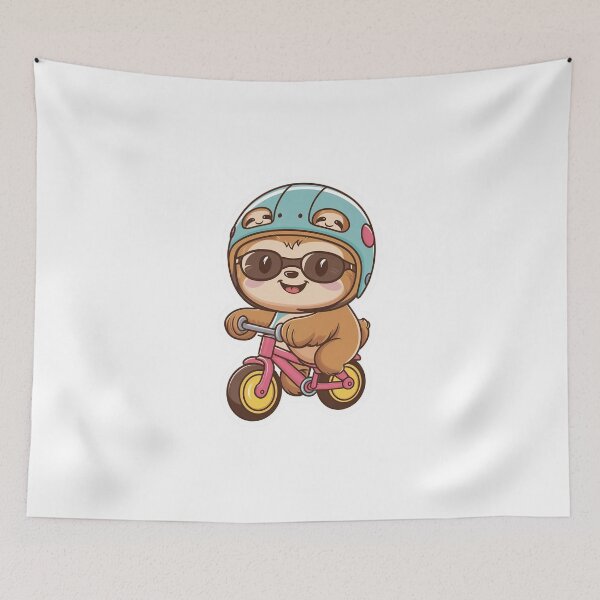 Item preview, Funny Cute Cycling Sloth for Bike Lovers Kids designed and sold by Laugh-Lines.