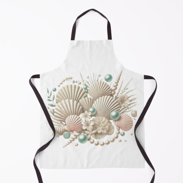 Item preview, Coastal Elegance: Seashells and Pearls designed and sold by EsraaCreations.