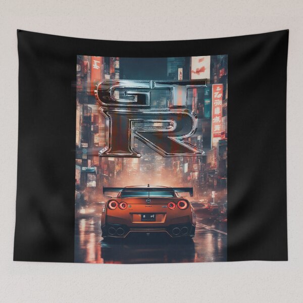 Item preview, Nissan GT-R R35 & Skyline R34 Poster – JDM Legends Wall Art for Car Enthusiasts designed and sold by CederWoods.