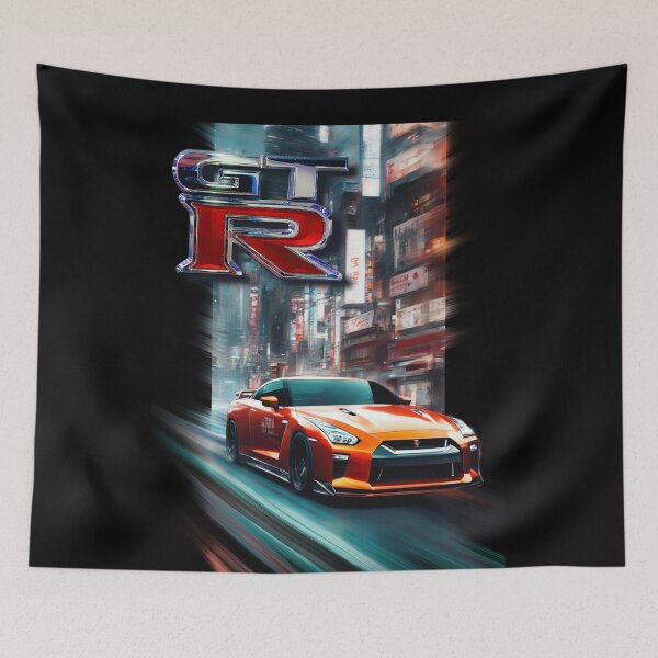 Item preview, Nissan GT-R R35 & Skyline R34 Poster – JDM Legends Wall Art for Car Enthusiasts designed and sold by CederWoods.