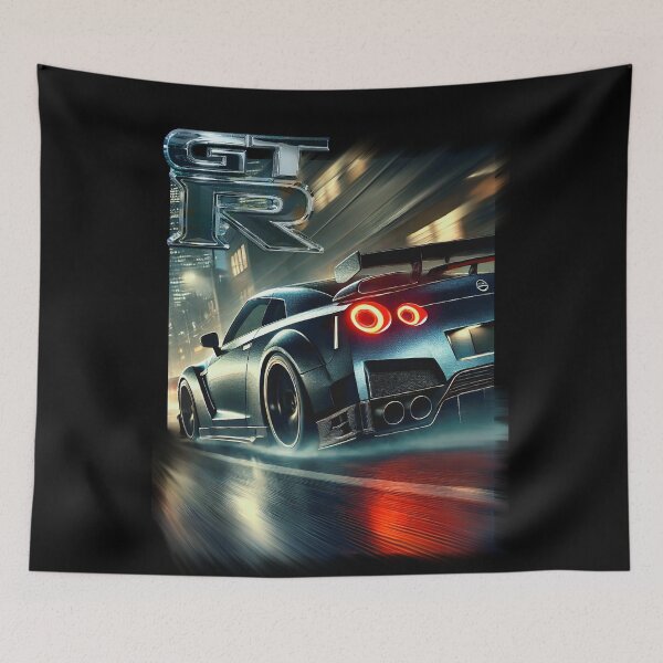 Item preview, Nissan GT-R R35 & Skyline R34 Poster – JDM Legends Wall Art for Car Enthusiasts designed and sold by CederWoods.