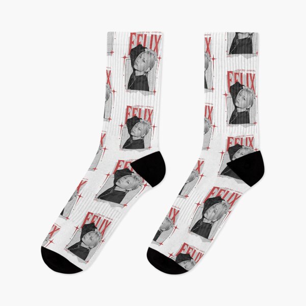Item preview, Stray Kids Felix Y2K Scrapbook Preppy Black and Red Collage Design designed and sold by HELL0WBELLO.