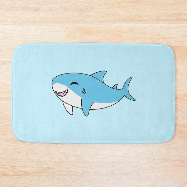 Item preview, Cute Happy Blahaj Blue Shark designed and sold by AroAxel.