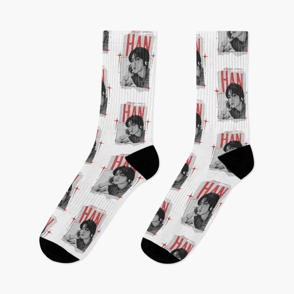 Item preview, Stray Kids Han Y2K Scrapbook Preppy Black and Red Collage Design designed and sold by HELL0WBELLO.