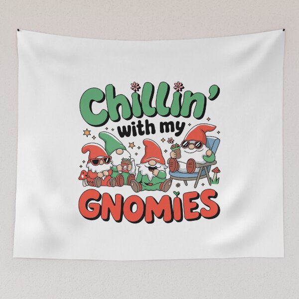 Item preview, Chillin’ with My Gnomies Funny and Cute Gnome designed and sold by tmerchtrends.
