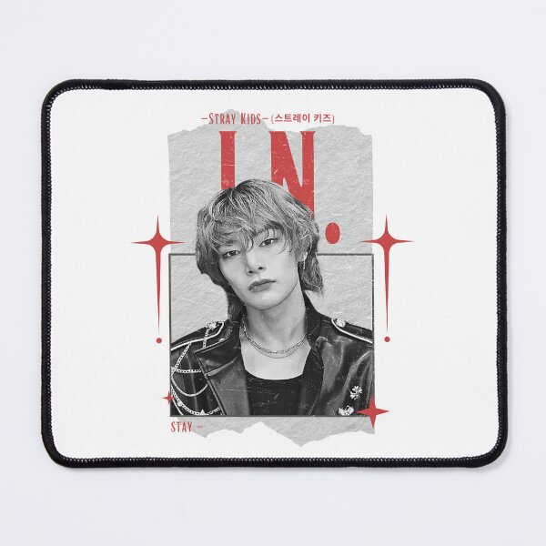 Item preview, Stray Kids I.N. Y2K Scrapbook Preppy Black and Red Collage Design designed and sold by HELL0WBELLO.