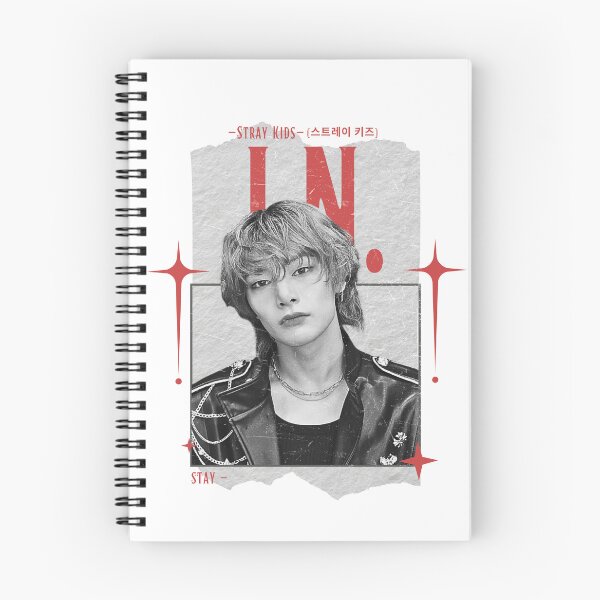 Item preview, Stray Kids I.N. Y2K Scrapbook Preppy Black and Red Collage Design designed and sold by HELL0WBELLO.