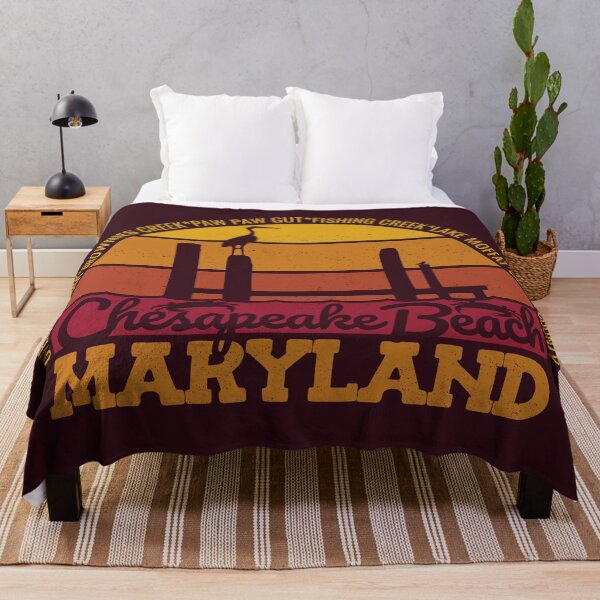 Item preview, Logotipo retro del orgullo local al atardecer en Chesapeake Beach, Maryland designed and sold by CRHPOD20.