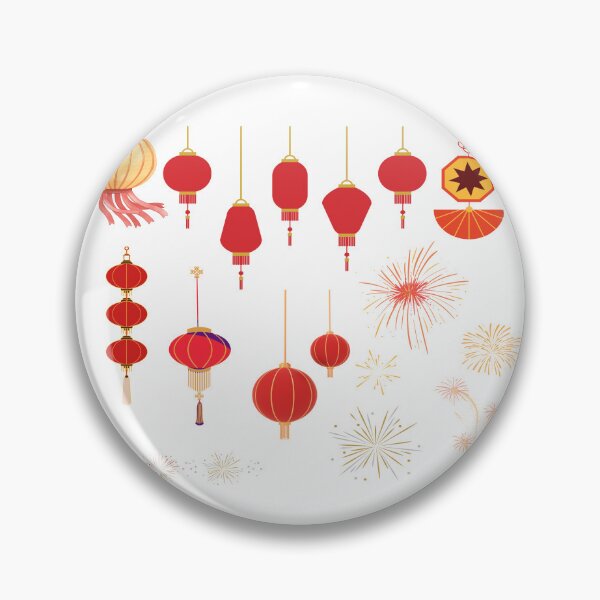Item preview, Tet 2025 Chinese New Year of Snake Year 2025 celebration lanterns and fireworks design stickers pack designed and sold by Soulfulust .