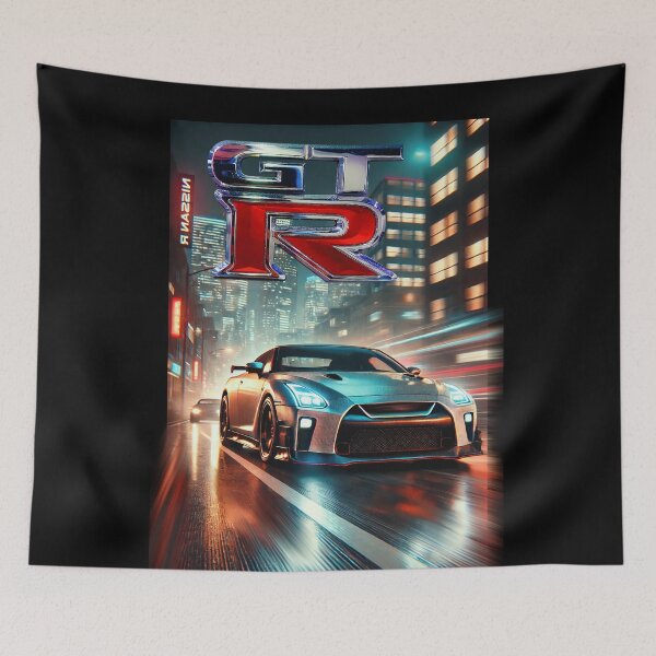 Item preview, Nissan GT-R R35 & Skyline R34 Poster – JDM Legends Wall Art for Car Enthusiasts designed and sold by CederWoods.