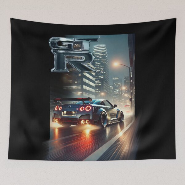Item preview, Nissan GT-R R35 & Skyline R34 Poster – JDM Legends Wall Art for Car Enthusiasts designed and sold by CederWoods.