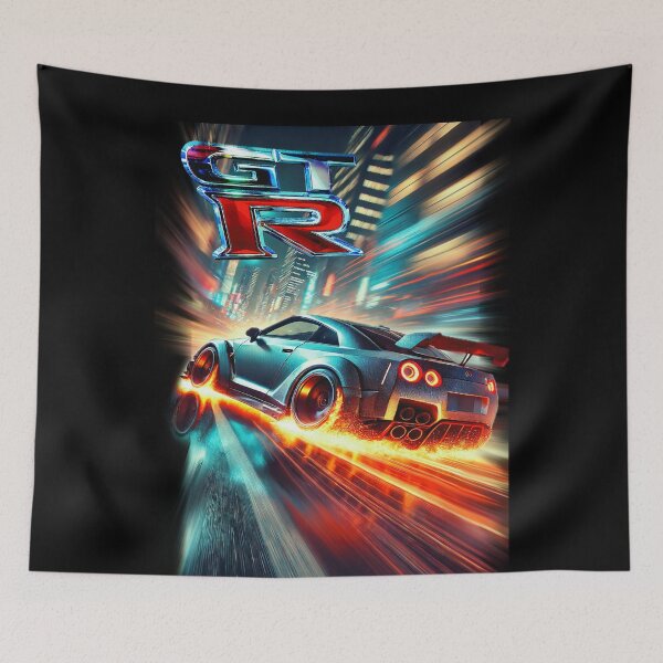 Item preview, Nissan GT-R R35 & Skyline R34 Poster – JDM Legends Wall Art for Car Enthusiasts designed and sold by CederWoods.