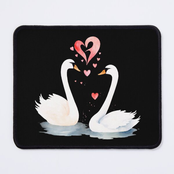 Item preview, Watercolor swan, watercolor swans, valentine day, love, adorable animals designed and sold by Victoria Riabov.