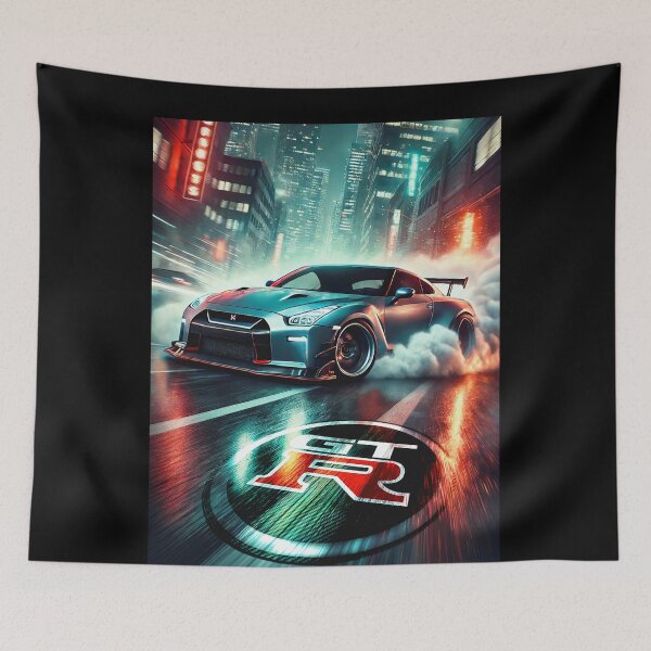 Item preview, Nissan GT-R R35 & Skyline R34 Poster – JDM Legends Wall Art for Car Enthusiasts designed and sold by CederWoods.