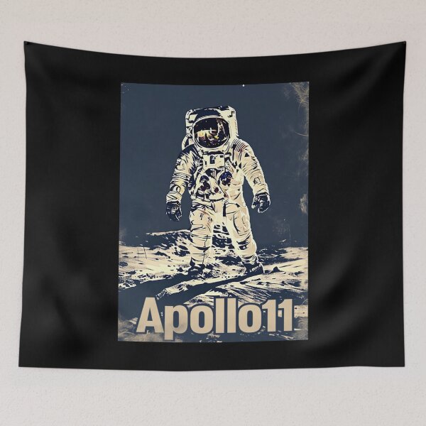 Item preview, Retro Apollo 11 Travel Poster designed and sold by Boddicca.