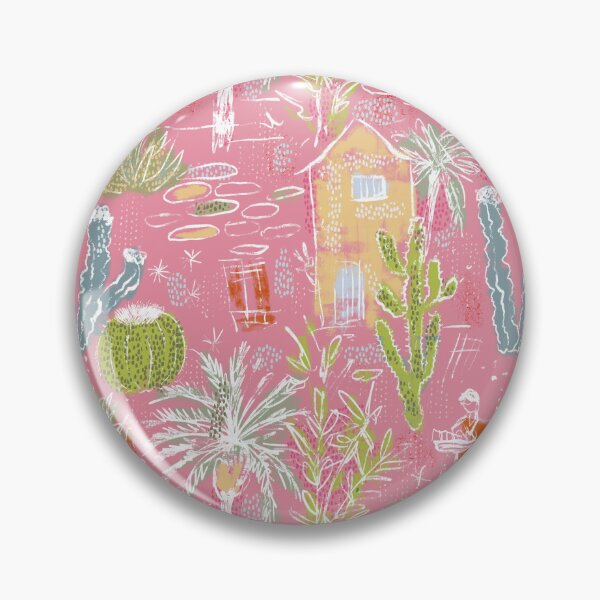 Item preview, Cactus and palm trees pink multi coloured designed and sold by Joanne-Amanda.