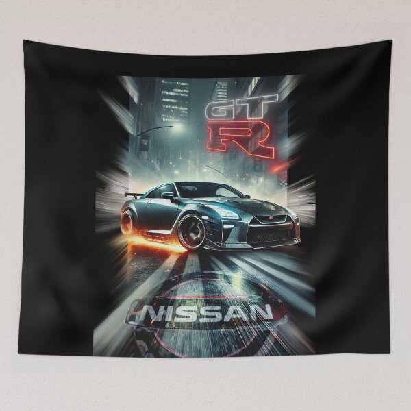 Item preview, Nissan GT-R R35 & Skyline R34 Poster – JDM Legends Wall Art for Car Enthusiasts designed and sold by CederWoods.