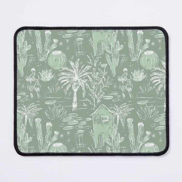 Item preview,  Cactus and palm trees in green and cream designed and sold by Joanne-Amanda.